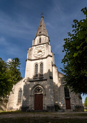 Fototapeta na wymiar Church of Bourré in France
