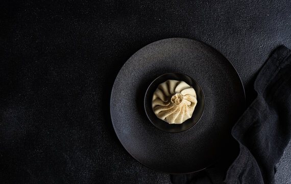 Traditional georgian dampling known as khinkali