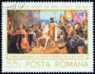  Entry of Michael the Brave into Alba Iulia by D. Stoica (Romania 1968)