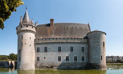 Castle of Sully-sur-Loire in France