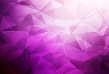 Obraz premium Light Pink vector abstract mosaic background.
