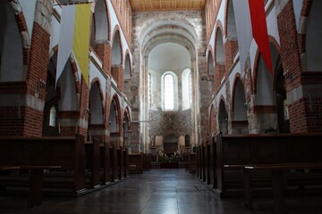 Romanesque collegiate church of St. Mary and St. Alexius in Tum near Leczyca, Polandn