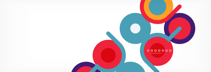 Circles and lines abstract background for covers, banners, flyers and posters and other templates
