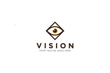 modern eye logo, vision icon, symbol vector illustration