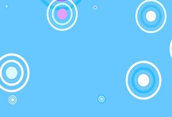 Light Pink, Blue vector background with spots, lines.