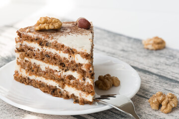 chocolate cake on a plate