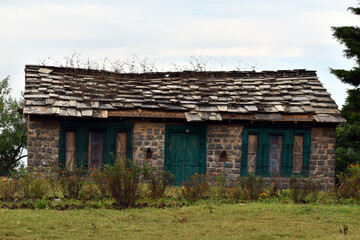 Beautiful old house and sky