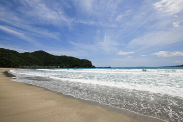 高知県四万十町　興津海水浴場の風景