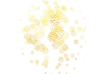 Light Orange vector backdrop with dots, lines.