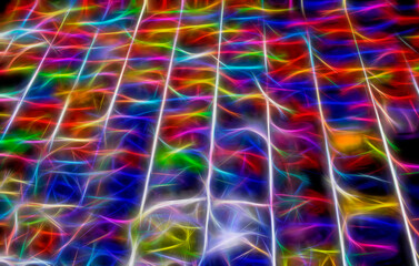 abstract background glowing with colorful lights