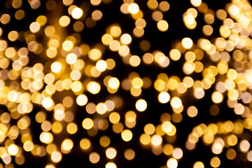 Blur - abstract bokeh circle string lights for background wallpaper