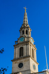 Fototapeta na wymiar St Martin-in-the-Fields Church (1724) - English Anglican church at Trafalgar Square. City of Westminster, London, England.