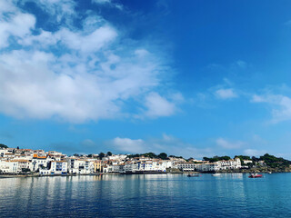 view of the city and harbor cadaques Spain