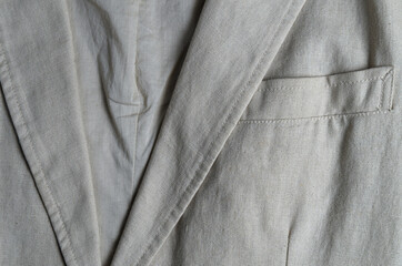 Linen classic men's jacket