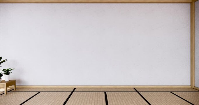 Scene multi function room ideas, japanese room interior design.3D rendering