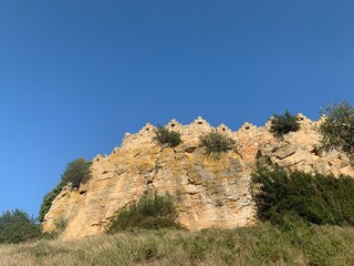 Fototapeta na wymiar Fortress on mountaintop