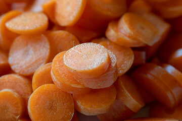 Geschnittene Möhren