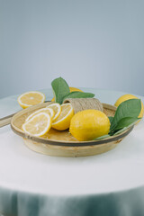 lemon with a white background