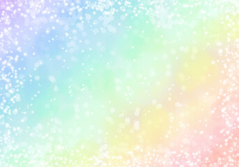 Blur lights on rainbow background