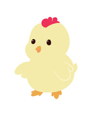 Chicken Cartoon Clipart Design