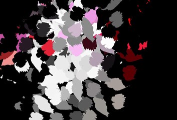 Dark Pink vector template with chaotic shapes.