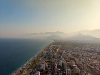 aerial view of konyaaltı beach antalya