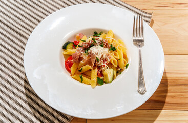 Italian Prosciutto Pasta Dish