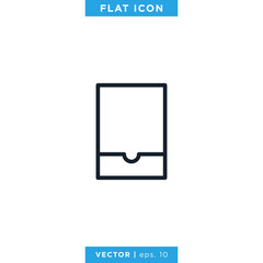 Archive Storage Icon Vector Design Template.