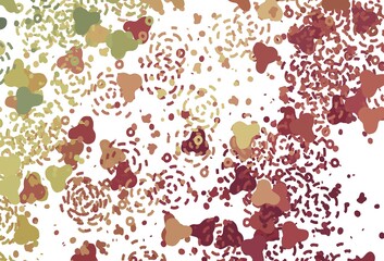 Light Green, Red vector pattern with random forms.