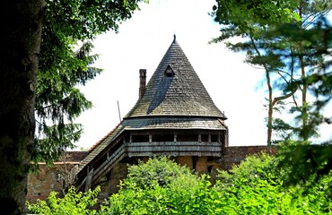 klasztor, benedyktyni, baszta, architektura, zamek, park, drzewo, przyroda, las, pomnik, przyrody, 