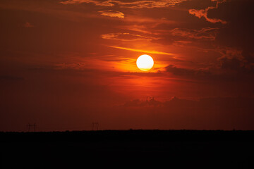 Sun setting, excellent backdrop