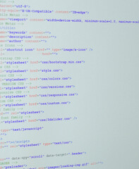 Webseiten Quellcode Programmierung für eine Webseite 