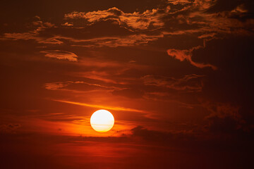 Sun setting, excellent backdrop