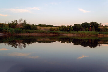 Obraz na płótnie Canvas Quiet summer river
