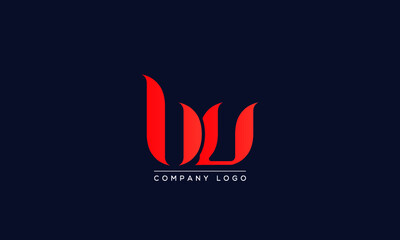 Initials BU or UB Logo Creative Template Sign Vector