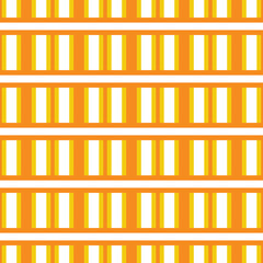 Vector seamless pattern texture background with geometric shapes, colored in yellow, orange, white colors.