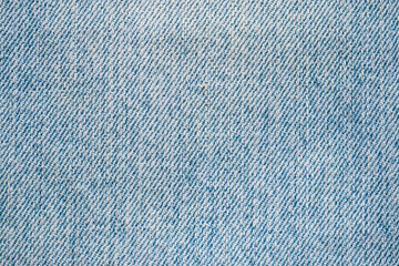Denim blue jeans texture close up background top view