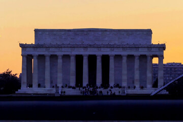 Lincoln Memorial in Washington, near White House.