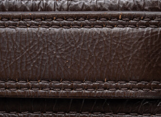 Abstract natural brown leather texture pattern background