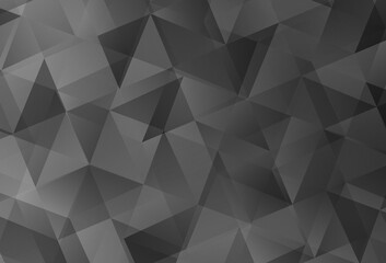 Light Gray vector abstract polygonal pattern.