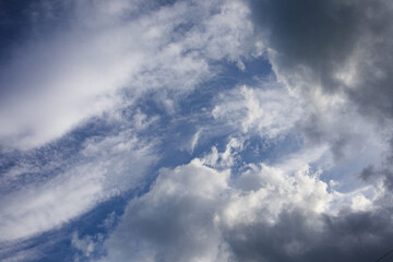 blue sky with clouds