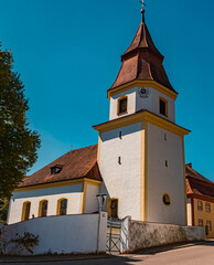 Fototapeta na wymiar Beautiful church at Altdorf, Bavaria, Germany