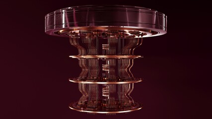 Fototapeta na wymiar quantum computer with background
