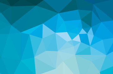 Obraz premium Abstract blue vivid triangle geometrical background, vector Illustration