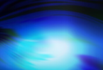 Dark BLUE vector glossy abstract backdrop. Abstract colorful illustration with gradient. Elegant background for a brand book.