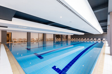 Interior of a indoor swimming pool