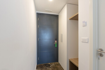 Hotel room interior, entrance corridor