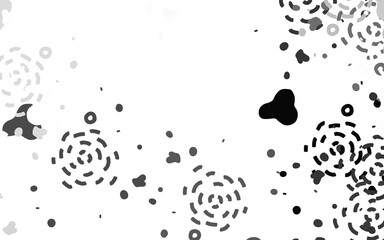 Light Gray vector template with chaotic shapes.