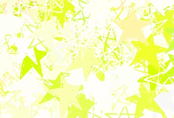 Light Green, Red vector backdrop with small and big stars.