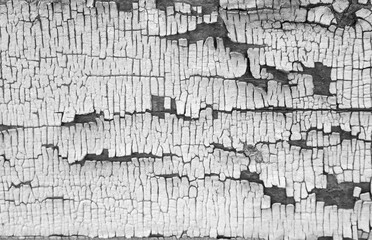 Obraz premium Wooden texture with cracked paint. Old wooden background